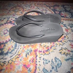 Platform black summer sandals 🖤